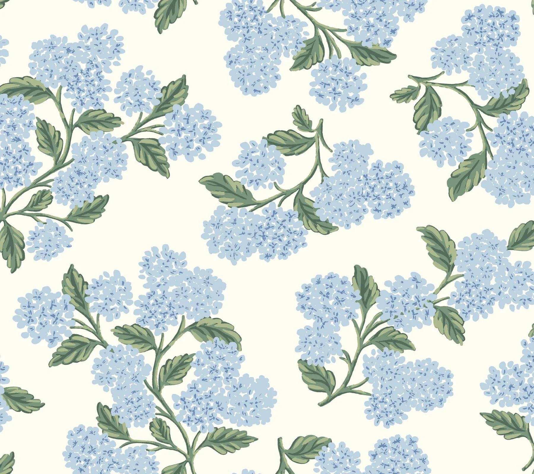 PSW1617RL | Hydrangea Blue & White Peel & Stick Wallpaper