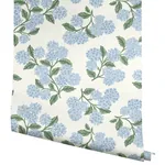 York Wallcoverings Hydrangea Blue & White Peel & Stick Wallpaper - SKU PSW1617RL
