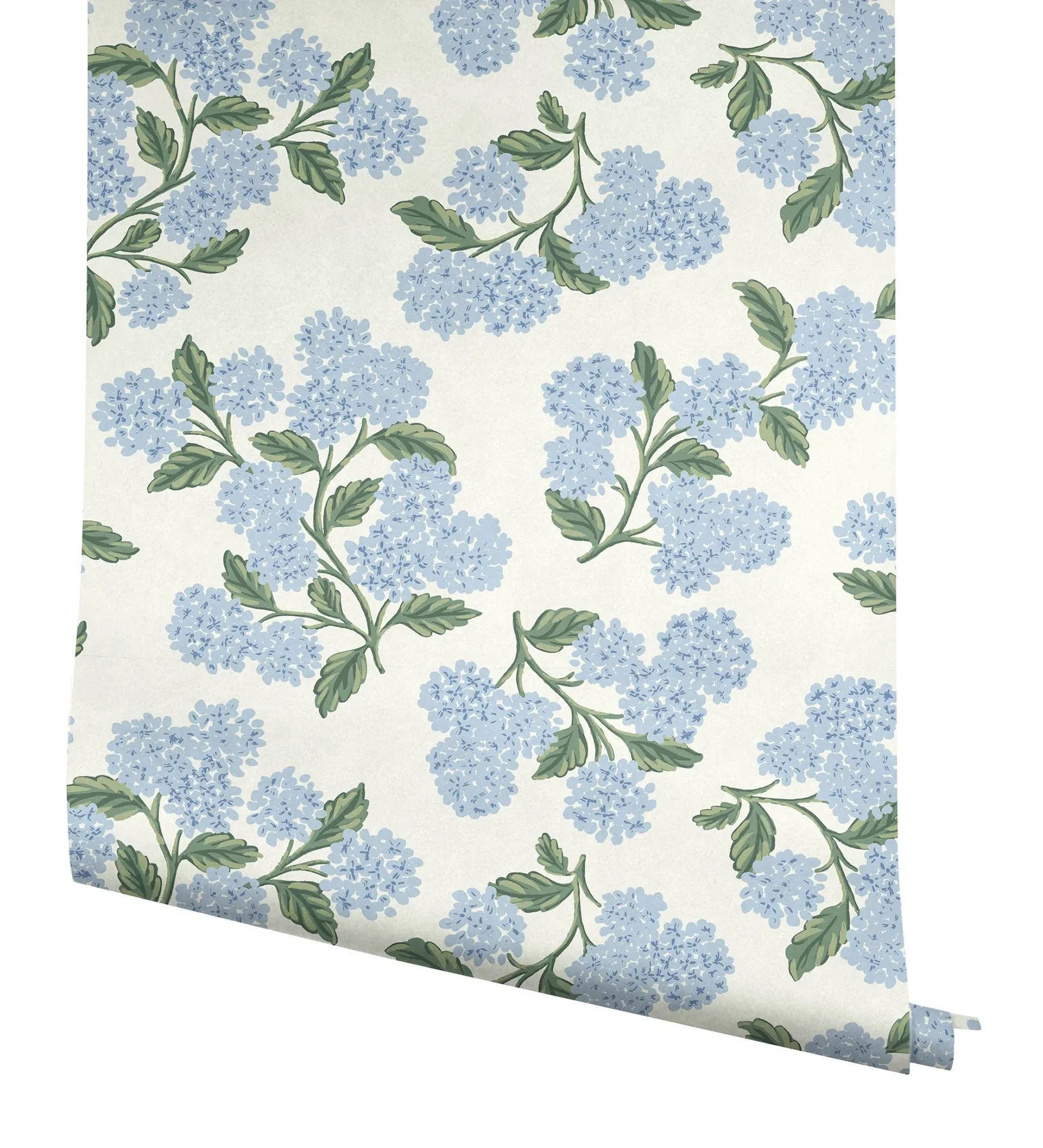York Wallcoverings Hydrangea Blue & White Peel & Stick Wallpaper - SKU PSW1617RL