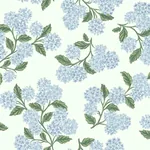 York Wallcoverings Hydrangea Blue & White Wallpaper - SKU RI5143