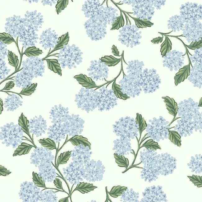 RI5143 | Hydrangea Blue & White Wallpaper