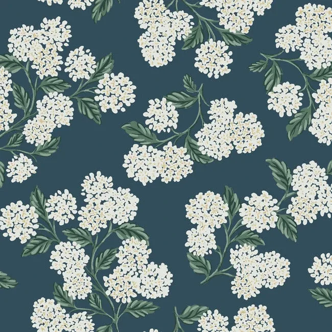 RP7395 | Hydrangea Blue Wallpaper