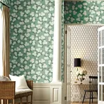 York Wallcoverings Hydrangea Jade Wallpaper - SKU RI5145