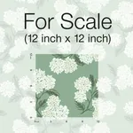 York Wallcoverings Hydrangea Jade Wallpaper - SKU RI5145