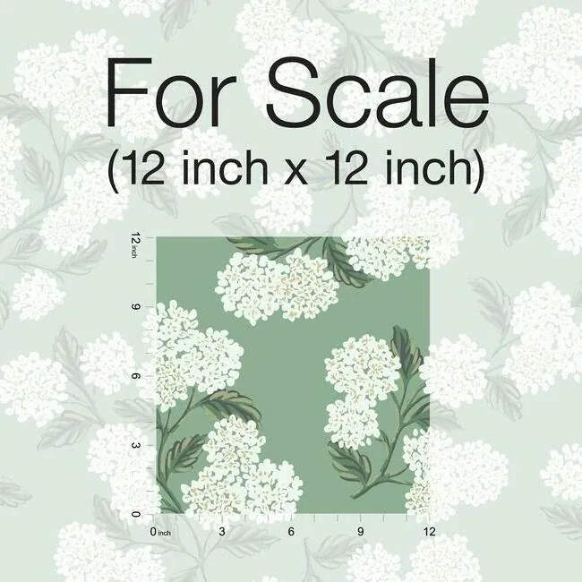 York Wallcoverings Hydrangea Jade Wallpaper - SKU RI5145