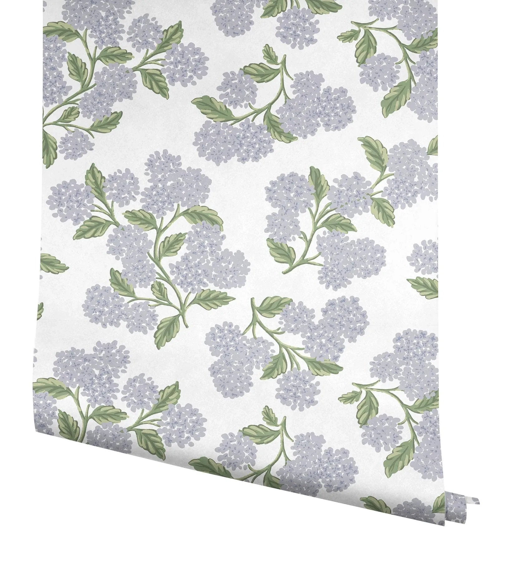 York Wallcoverings Hydrangea Lilac & White Peel & Stick Wallpaper - SKU PSW1621RL
