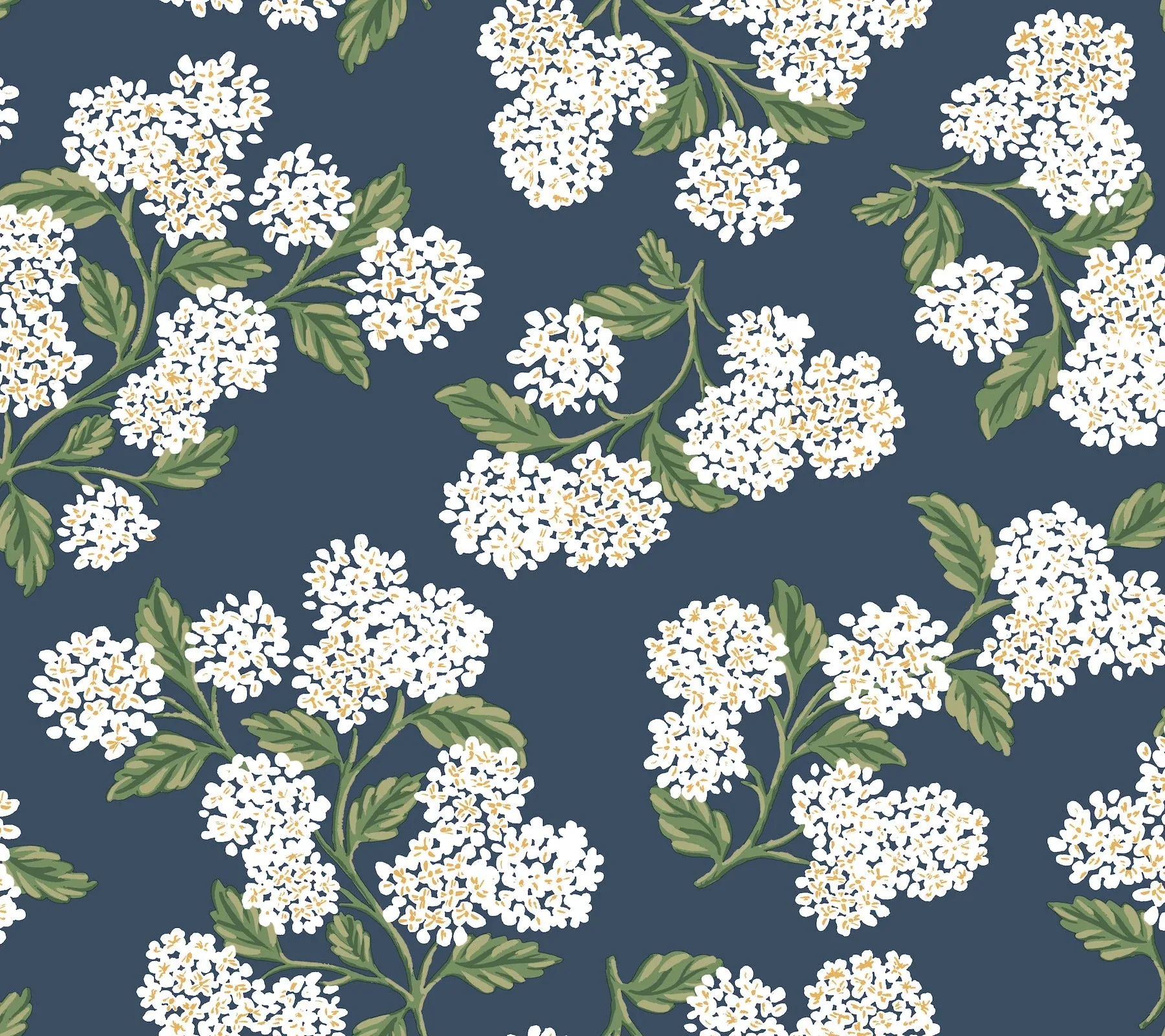 PSW1619RL | Hydrangea Navy & White Peel & Stick Wallpaper