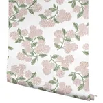 York Wallcoverings Hydrangea Pink & White Peel & Stick Wallpaper - SKU PSW1620RL