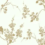 York Wallcoverings Imperial Blossoms Branch Gold Metallic Wallpaper - SKU SS2590