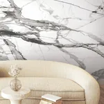 York Wallcoverings Imperial Marble Black & White Wall Mural - SKU FM1109M