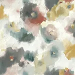 York Wallcoverings Impressionist Floral Copper & Blue Wallpaper - SKU UC3822