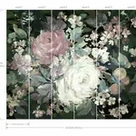 York Wallcoverings Impressionist Floral Pink Wall Mural - SKU MU0247M