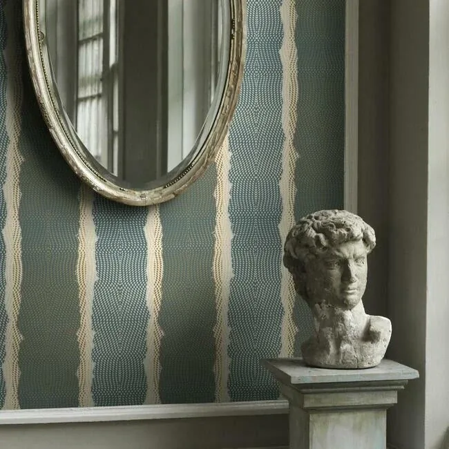 York Wallcoverings Indigenous Teal Wallpaper - SKU CE3961