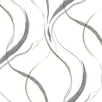 York Wallcoverings Ink Flow Black & Cocoa Wallpaper - SKU FM1092