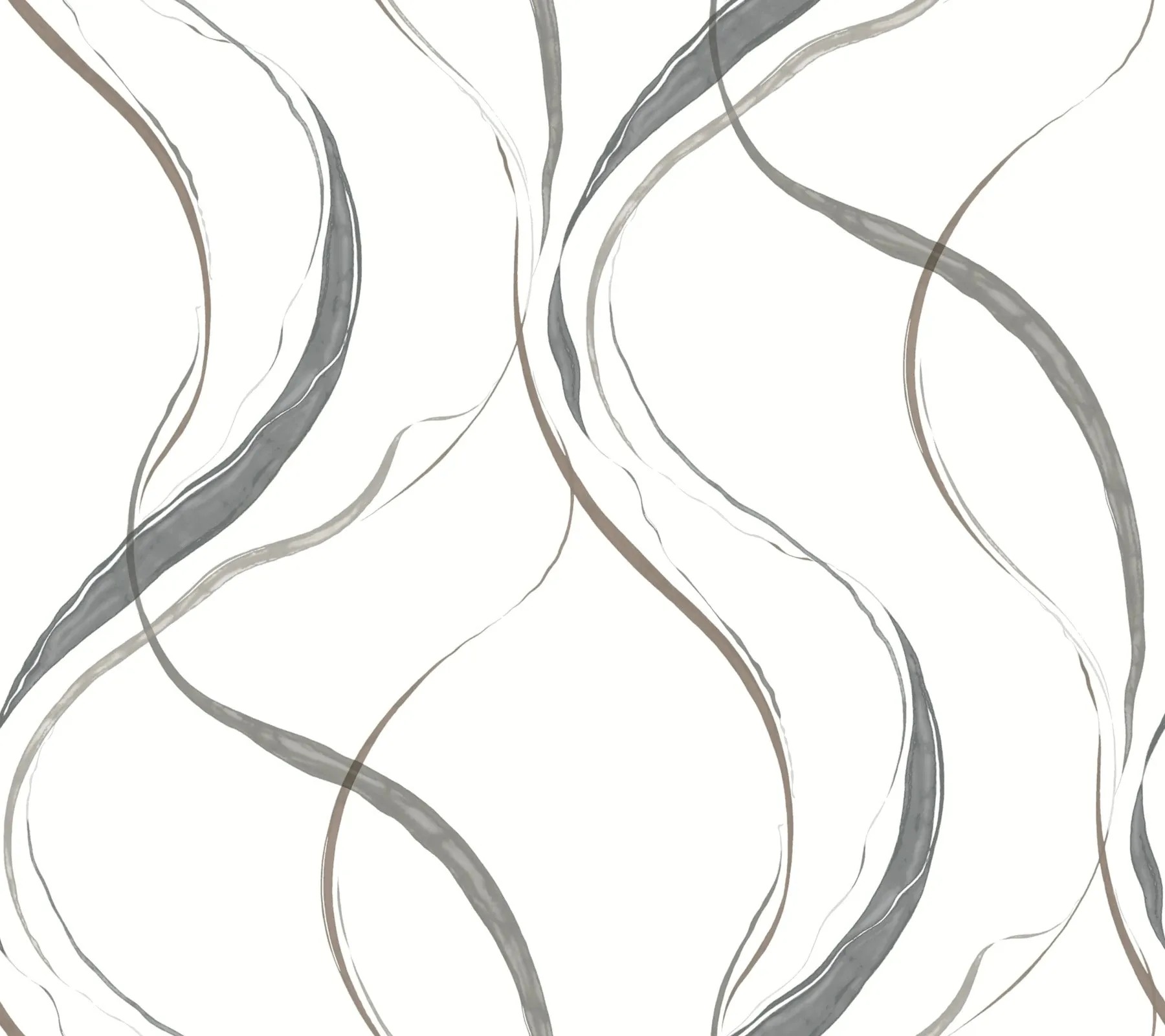 FM1092 | Ink Flow Black & Cocoa Wallpaper