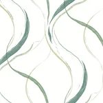 York Wallcoverings Ink Flow Green Wallpaper - SKU FM1095
