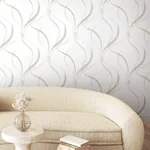 York Wallcoverings Ink Flow Neutral Wallpaper - SKU FM1093