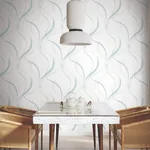 York Wallcoverings Ink Flow Seaglass Wallpaper - SKU FM1094