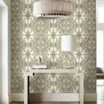 York Wallcoverings Inner Beauty Grey Peel & Stick Wallpaper - SKU PSW1092RL