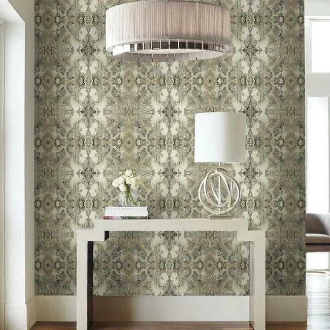 York Wallcoverings Inner Beauty Ivory Peel & Stick Wallpaper - SKU PSW1107RL