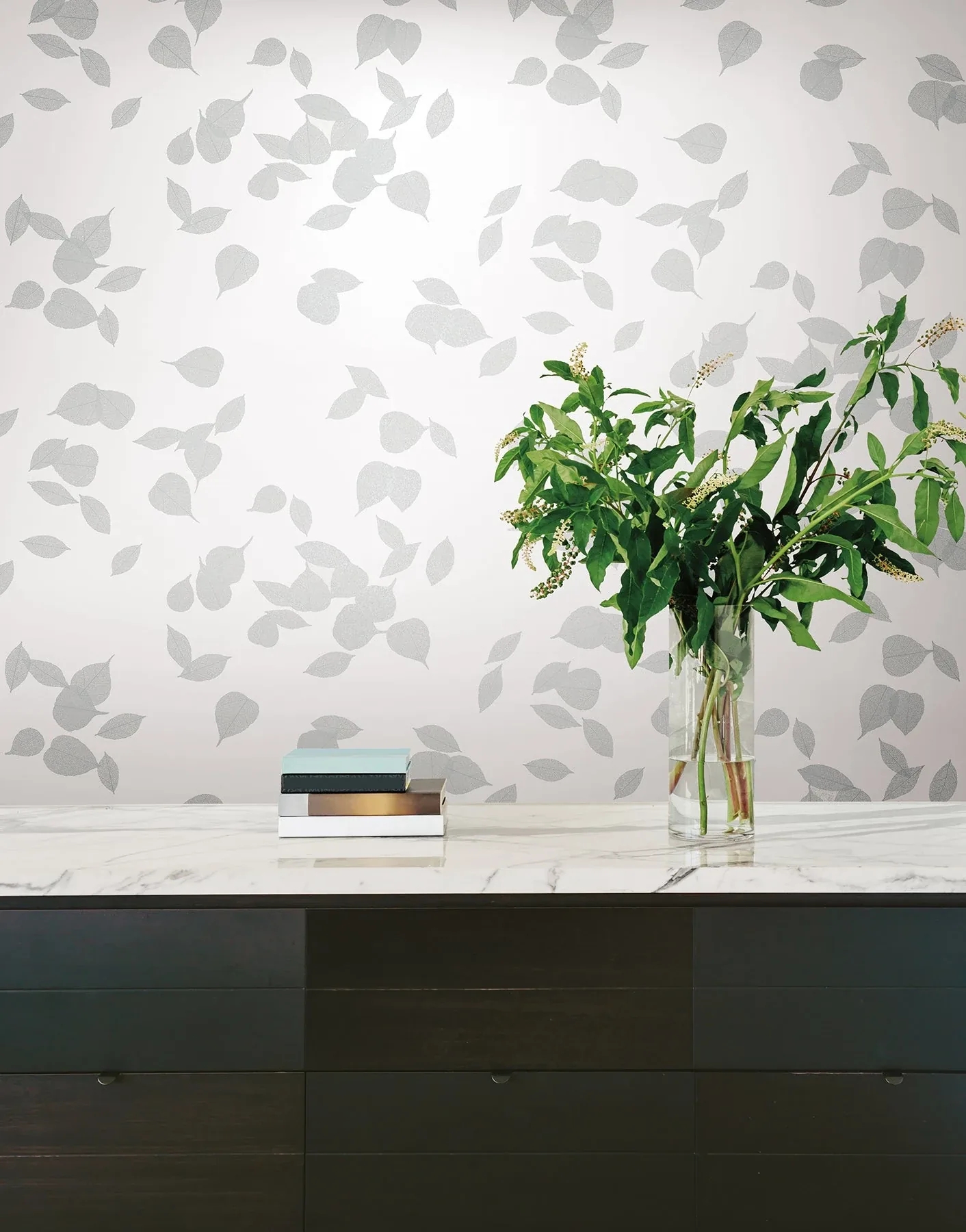 York Wallcoverings Inner Peace Salt Grey Peel & Stick Wallpaper - SKU PSW1562RL