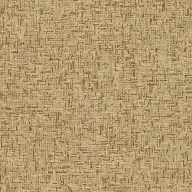 York Wallcoverings Interlocking Weave Sisal Grasscloth Brown Wallpaper - SKU VG4420