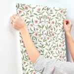 York Wallcoverings Jasmine Coral Wallpaper - SKU GO8252