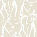 York Wallcoverings Joyful Dancers Nude Wallpaper - SKU ZM2834