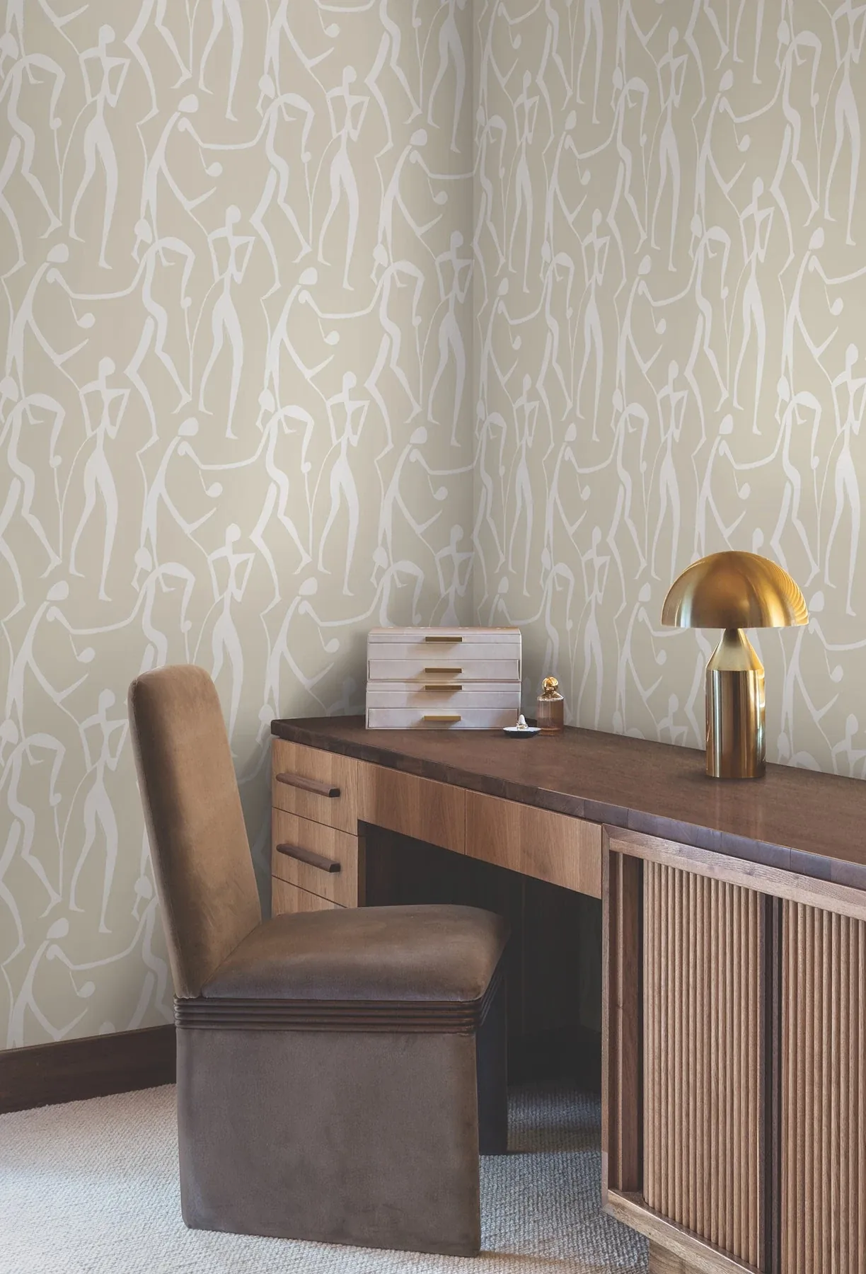 York Wallcoverings Joyful Dancers Nude Wallpaper - SKU ZM2834