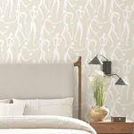 York Wallcoverings Joyful Dancers Nude Wallpaper - SKU ZM2834