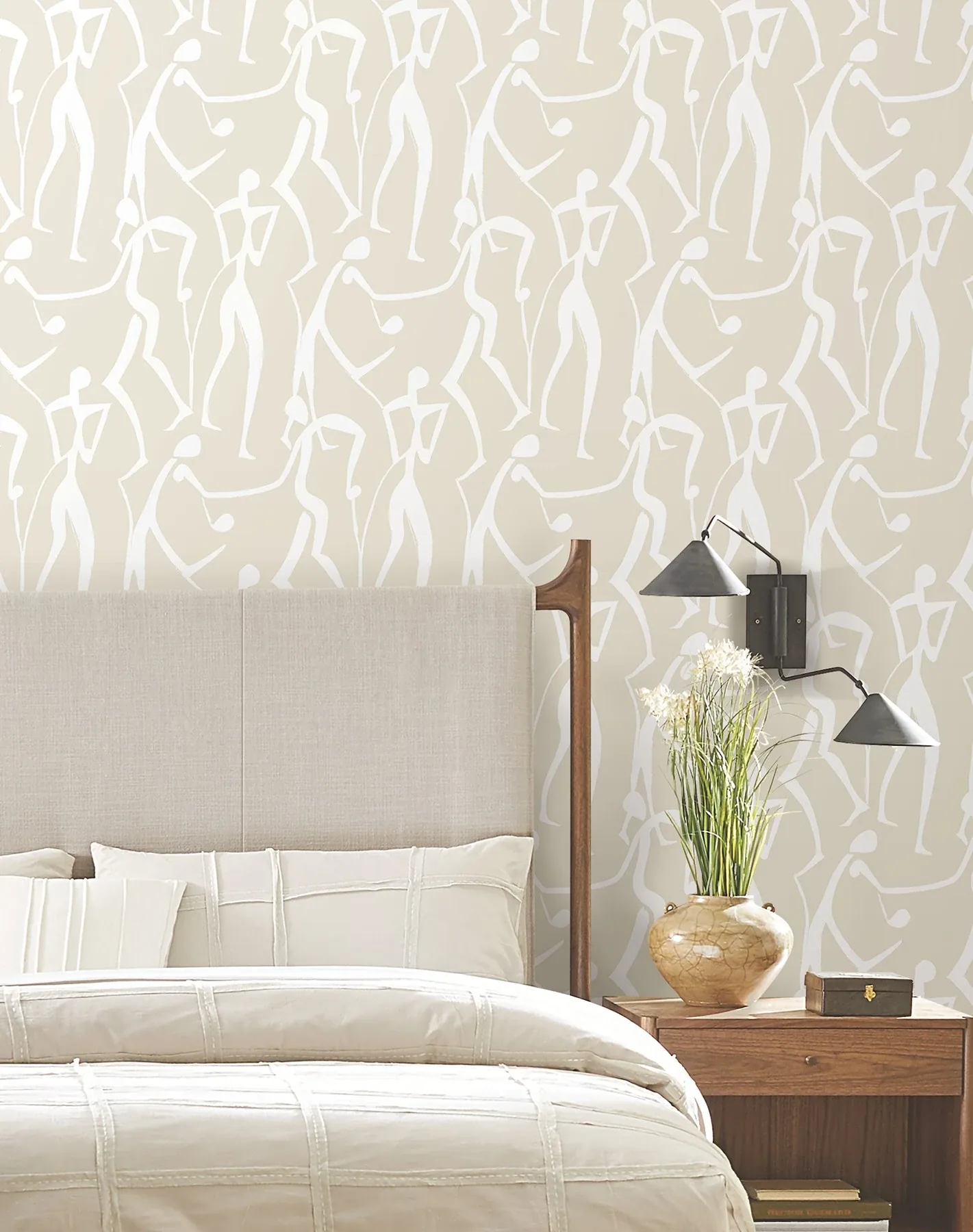 York Wallcoverings Joyful Dancers Nude Wallpaper - SKU ZM2834