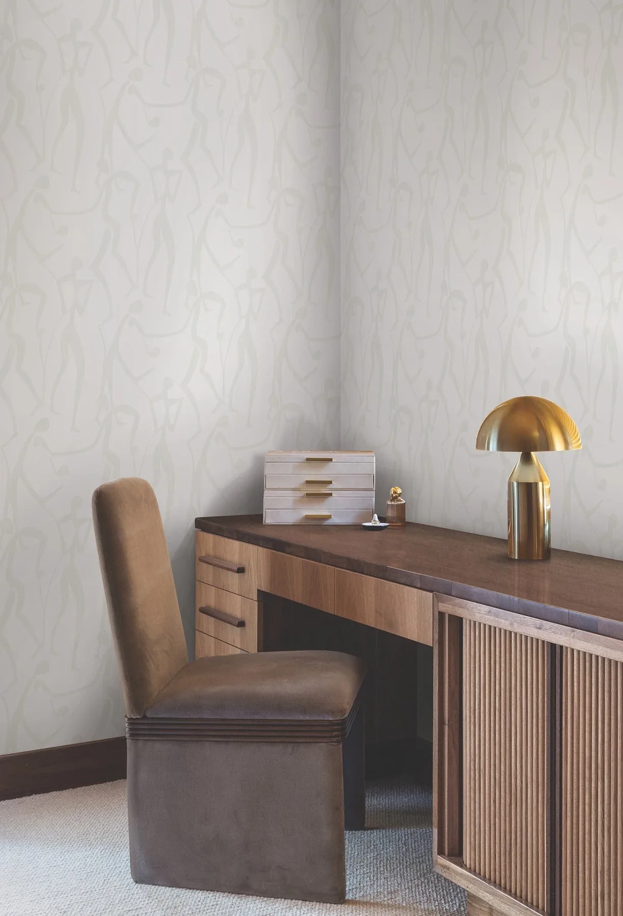 York Wallcoverings Joyful Dancers Pearl Wallpaper - SKU ZM2833