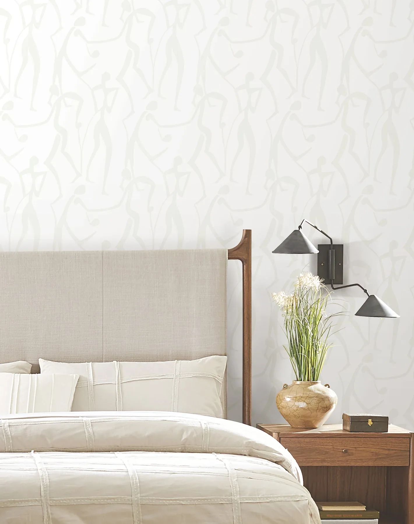 York Wallcoverings Joyful Dancers Pearl Wallpaper - SKU ZM2833