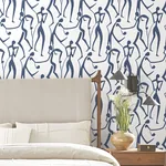York Wallcoverings Joyful Dancers Ultramarine Wallpaper - SKU ZM2832
