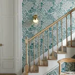 York Wallcoverings Jungle Leaves Teal Wallpaper | Wallpaper Twins York Wallcoverings Jungle Leaves Teal Wallpaper - SKU SS2572