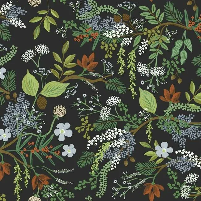 PSW1198RL | Juniper Forest Black Peel & Stick Wallpaper