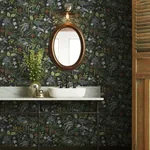 York Wallcoverings Juniper Forest Black Peel & Stick Wallpaper - SKU PSW1198RL