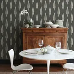 York Wallcoverings Juniper Tree Black & Taupe Wallpaper - SKU SS2607