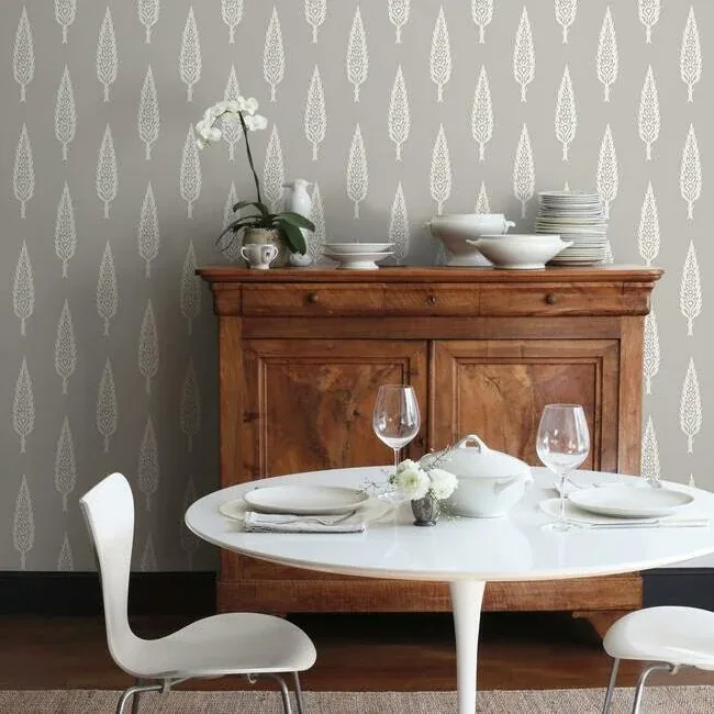 York Wallcoverings Juniper Tree Grey Wallpaper - SKU SS2605