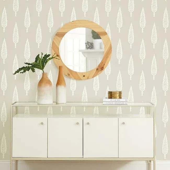 York Wallcoverings Juniper Tree Taupe Wallpaper - SKU SS2606
