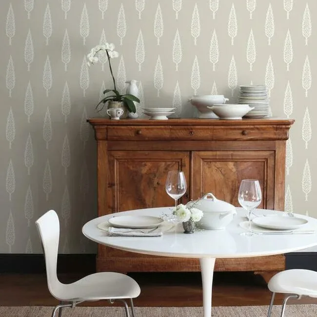 York Wallcoverings Juniper Tree Taupe Wallpaper - SKU SS2606