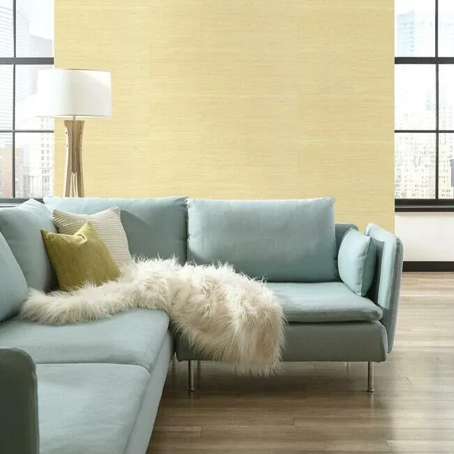 York Wallcoverings Jute Beige Wallpaper - SKU NZ0799