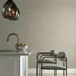York Wallcoverings Jute Silver & Beige Metallic Wallpaper - SKU OS4321