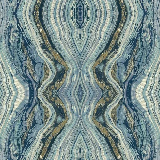 York Wallcoverings Kaleidoscope Blue Peel & Stick Wallpaper - SKU PSW1108RL