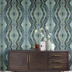 York Wallcoverings Kaleidoscope Blue Peel & Stick Wallpaper - SKU PSW1108RL