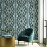 York Wallcoverings Kaleidoscope Blue Peel & Stick Wallpaper - SKU PSW1108RL