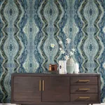 York Wallcoverings Kaleidoscope Blue Wallpaper - SKU BH8398