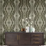 York Wallcoverings Kaleidoscope Dark Grey Peel & Stick Wallpaper - SKU PSW1110RL