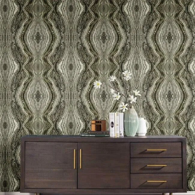 York Wallcoverings Kaleidoscope Dark Grey Peel & Stick Wallpaper - SKU PSW1110RL