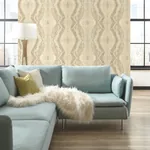 York Wallcoverings Kaleidoscope Light Grey & Beige Wallpaper - SKU BH8399